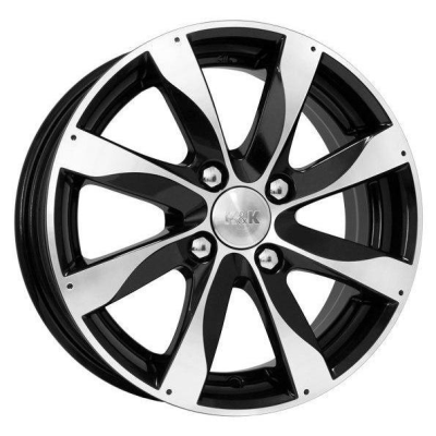 K&K Джемини 6x15 4*100 ET45 DIA67.1 Алмаз черный 