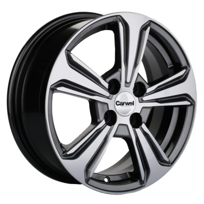 Khomen KHW 1502 6x15 4*100 ET45 DIA56.6 Gray-FP 