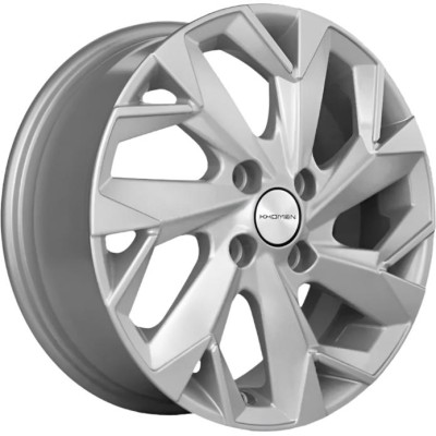 Khomen KHW 1508 6x15 4*100 ET39 DIA56.6 F-Silver 
