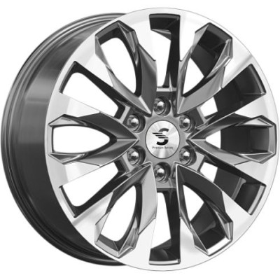 K&K КР007 8x20 6*139.7 ET55 DIA100.1 Diamond gloss graphite 
