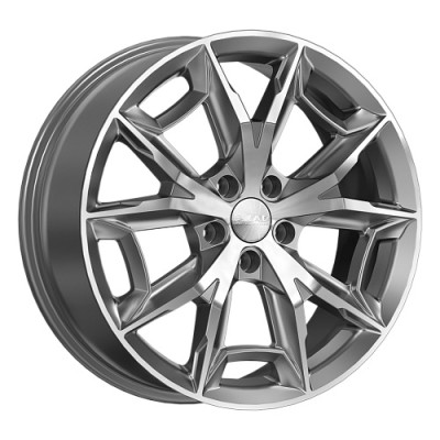 Скад Паркер 7.5x19 5*114.3 ET40 DIA64.1 Алмаз графит 