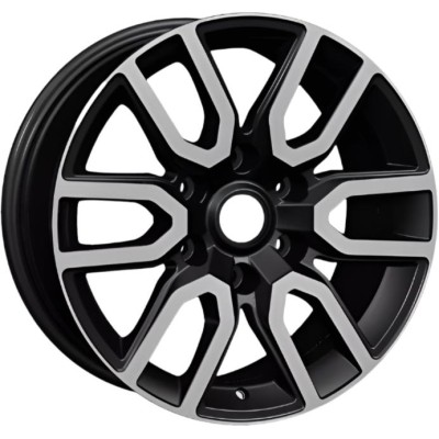 Khomen KHW 1723 8x17 6*139.7 ET45 DIA93.1 Black-FP 