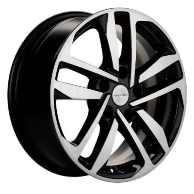 Khomen KHW 1612 6.5x16 5*108 ET50 DIA63.3 Black-FP 