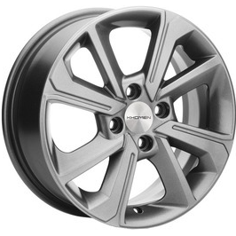 Khomen KHW 1501 6x15 4*100 ET37 DIA60.1 Gray 
