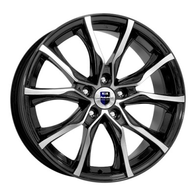 K&K Твист 7.5x17 5*112 ET47 DIA66.6 Алмаз черный 