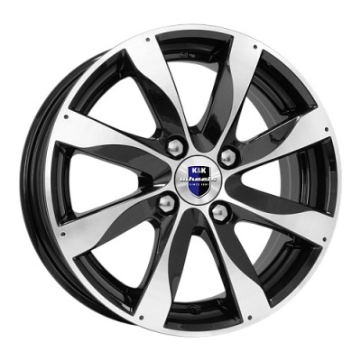 K&K Джемини 6x15 4*114.3 ET44 DIA56.6 Алмаз черный 