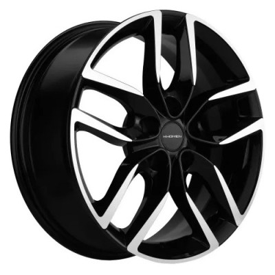 Khomen KHW 1708 6.5x17 5*108 ET43 DIA65.1 Black-FP 