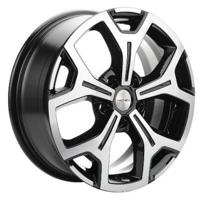 Khomen KHW 1710 6.5x17 5*114.3 ET40 DIA64.1 Black-FP 