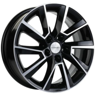 Khomen KHW 1507 6x15 5*100 ET40 DIA57.1 Black-FP 