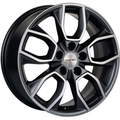 Khomen KHW 1713 7x17 5*114.3 ET48.5 DIA67.1 Black-FP 