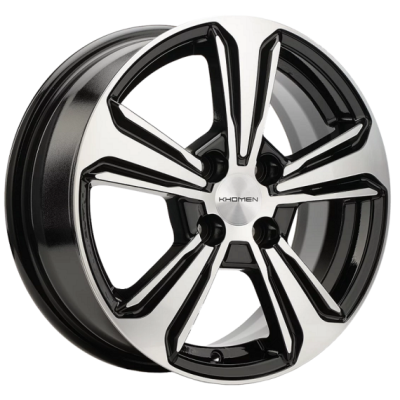 Khomen KHW 1502 6x15 4*100 ET46 DIA54.1 Black-FP 