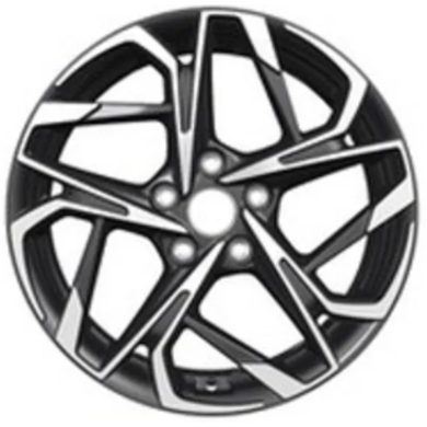 Khomen KHW 1716 7x17 5*112 ET49 DIA66.6 Black-FP 