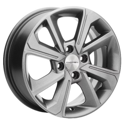 Khomen KHW 1501 6x15 4*100 ET37 DIA60.1 Gray 