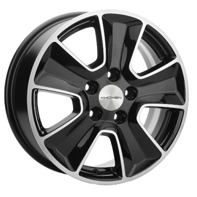 Khomen KHW 1601 6.5x16 5*110 ET46 DIA63.3 Black-FP 