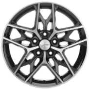 Khomen KHW 1709 7x17 5*110 ET46 DIA63.3 Black-FP 