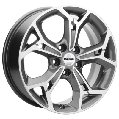 Khomen KHW 1702 7x17 5*114.3 ET45 DIA66.1 Gray-FP 
