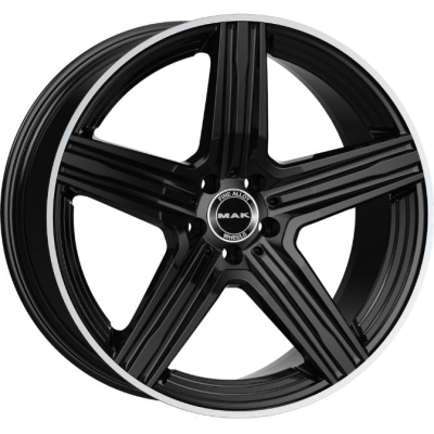 MAK Lewis 9x21 5*112 ET45 DIA66.6 Gloss Black Mirror Ring 