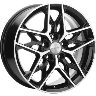 Khomen KHW 1709 7x17 5*108 ET45 DIA60.1 Black-FP 