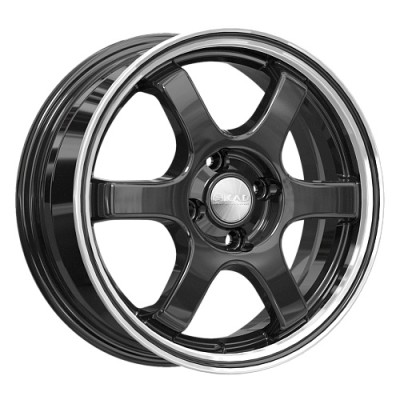 Скад Киото 6x15 4*100 ET38 DIA67.1 Антрацит-алмаз  - «ПСС ПРО»