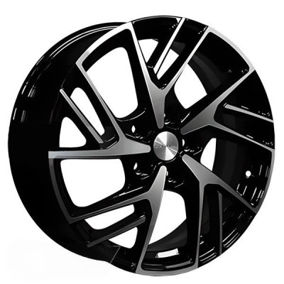Khomen KHW 1722 6.5x17 5*114.3 ET40 DIA64.1 Black-FP 