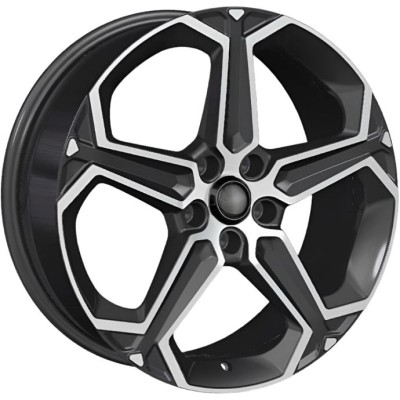 Khomen KHW 1909 7.5x19 5*114.3 ET45 DIA60.1 Black-FP 