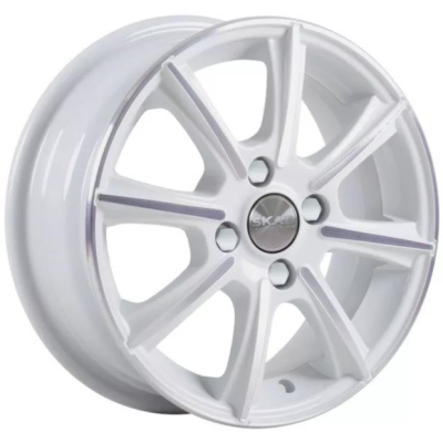 Скад Монако 5.5x14 4*100 ET46 DIA54.1 Алмаз белый  - «ПСС ПРО»