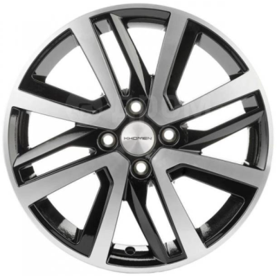 Khomen KHW 1609 6x16 4*100 ET50 DIA60.1 Black-FP 