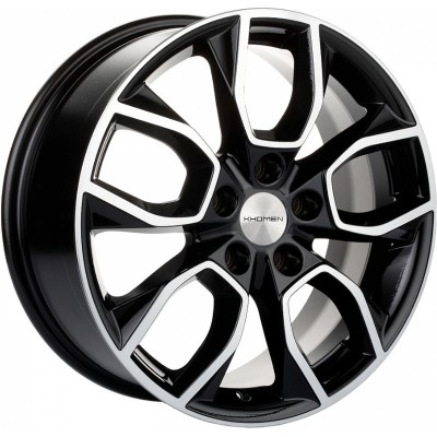 Khomen KHW 1713 7x17 5*108 ET50 DIA63.3 Black-FP 