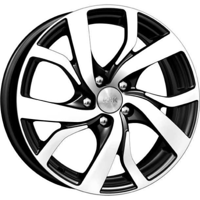 K&K Палермо 6.5x16 5*105 ET38 DIA56.6 Алмаз черный 