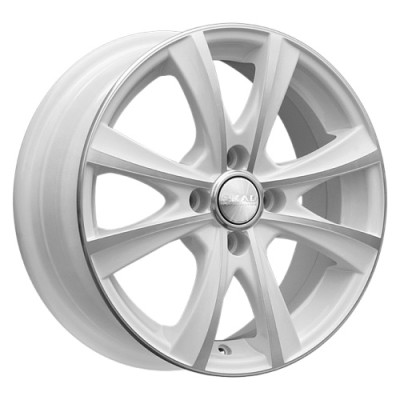 Скад Мальта 6x15 4*114.3 ET45 DIA67.1 Алмаз белый  - «ПСС ПРО»