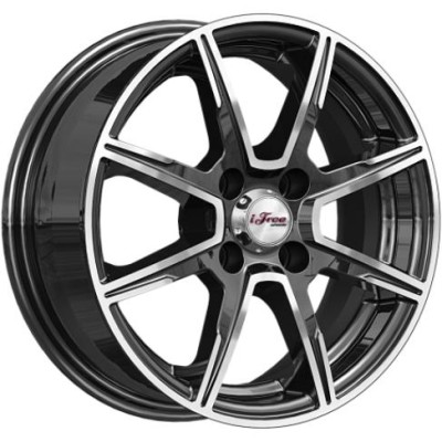 iFree Майами лайт 5.5x14 4*98 ET40 DIA58.6 Блэк Джек  - «ПСС ПРО»