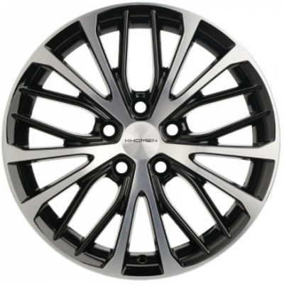 Khomen KHW 1705 7x17 5*112 ET49 DIA57.1 Black-FP 