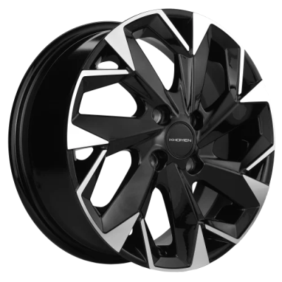 Khomen KHW 1402 5.5x14 4*100 ET43 DIA67.1 Black-FP 