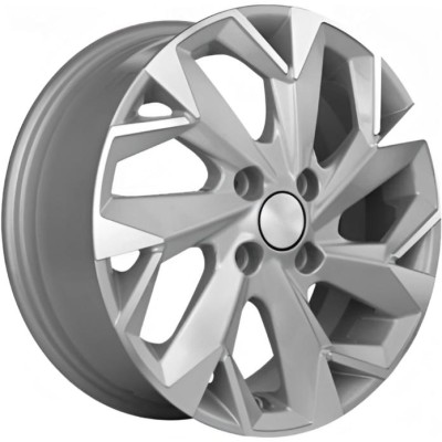Khomen KHW 1508 6x15 4*100 ET39 DIA56.6 F-Silver-FP 
