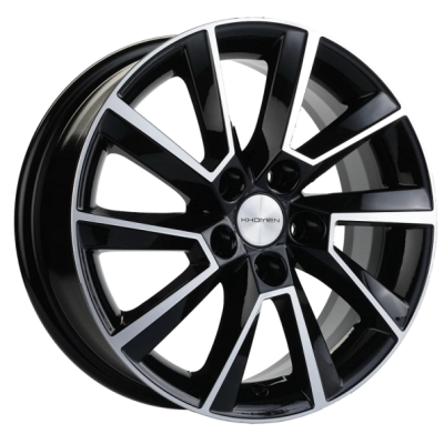 Khomen KHW 1507 6x15 5*105 ET39 DIA56.6 Black-FP 