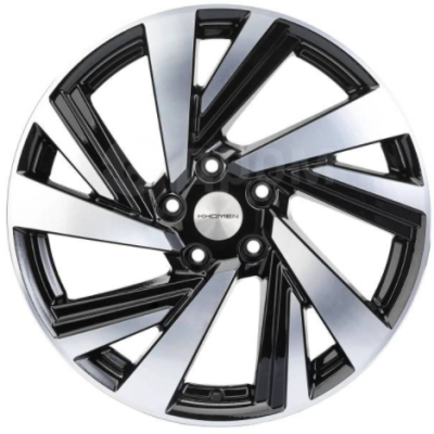 Khomen KHW 1801 7.5x18 5*112 ET43 DIA57.1 Black-FP 