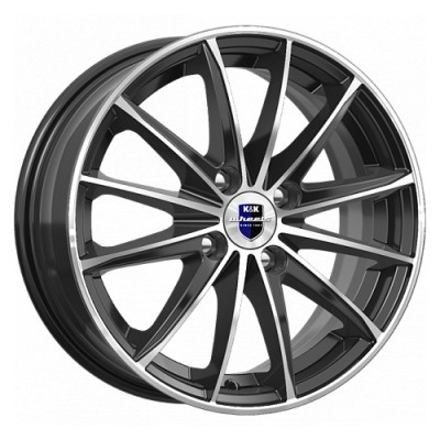 K&K Пойнт Бланк 6x15 4*100 ET40 DIA67.1 Алмаз черный 