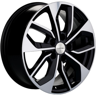 Khomen KHW 1703 7x17 5*112 ET49 DIA57.1 Black-FP 