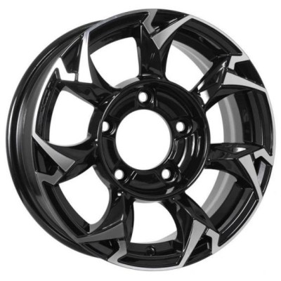 Khomen KHW 1505 5.5x15 5*139.7 ET5 DIA108.1 Black-FP 