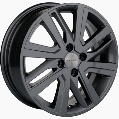Khomen KHW 1609 6x16 4*100 ET37 DIA60.1 Gray 