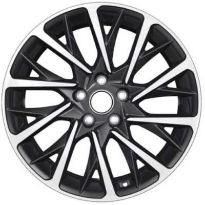 Khomen KHW 1804 7.5x18 5*112 ET43 DIA57.1 Black-FP 