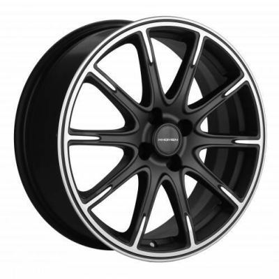 Khomen KHW 1707 6.5x17 4*100 ET49 DIA54.1 Black-FP Matt 