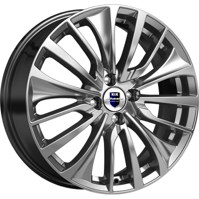 K&K Flanker 6.5x17 5*108 ET50 DIA63.3 Дарк платинум 