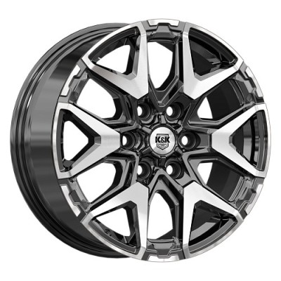 K&K Гангут 7.5x18 6*139.7 ET50 DIA92.5 Алмаз черный 