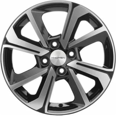 Khomen KHW 1501 6x15 4*100 ET39 DIA56.6 Black-FP 