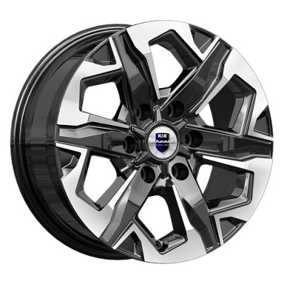 K&K Тейт 7.5x17 6*114.3 ET39 DIA67.1 Алмаз черный 
