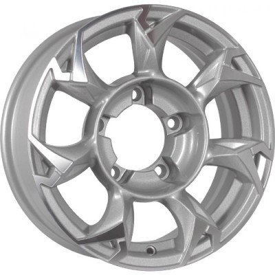 Khomen KHW 1505 5.5x15 5*139.7 ET5 DIA98.5 F-Silver-FP 