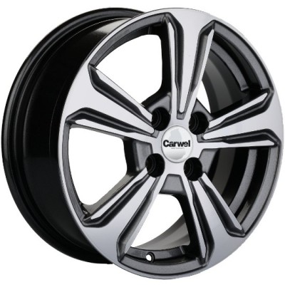 Khomen KHW 1502 6x15 4*100 ET46 DIA54.1 G-Silver-FP 