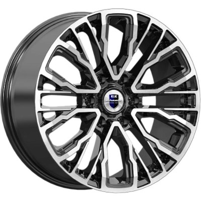 K&K Кортес 8.5x19 6*139.7 ET36 DIA100.1 Алмаз черный 