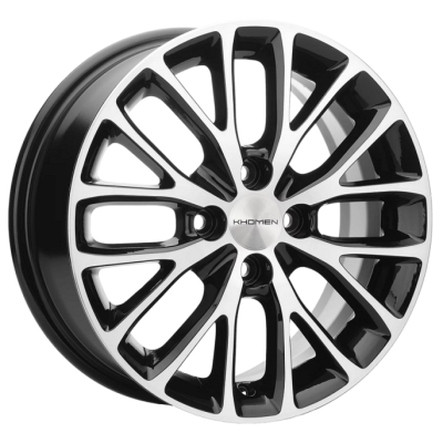 Khomen KHW 1506 6x15 4*100 ET40 DIA60.1 Black-FP